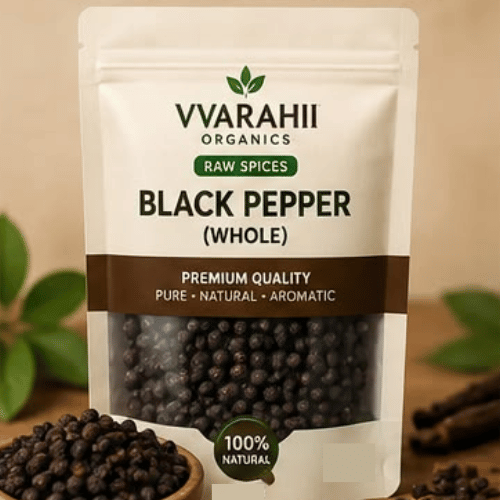 Vvarahii Organic Black Pepper (Whole)
